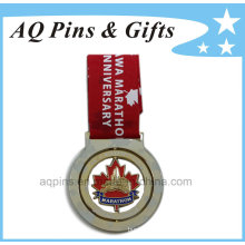 Marathon Medal with Printed Ribbon